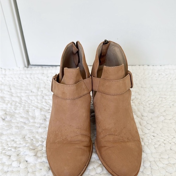 EILEEN FISHER Ives leather booties size 7 brown tan zipper - Picture 3 of 7